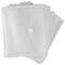JAM Paper 8.5" x 11" Clear Plastic Hook & Loop Closure Envelopes, 12ct.